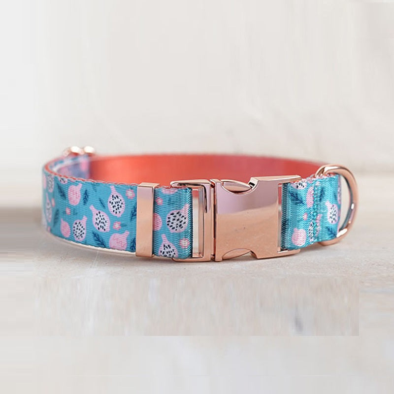 New Style Faux Nylon Printed Pet Collar