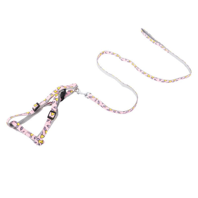 Cartoon Love Printed Dog Traction Rope