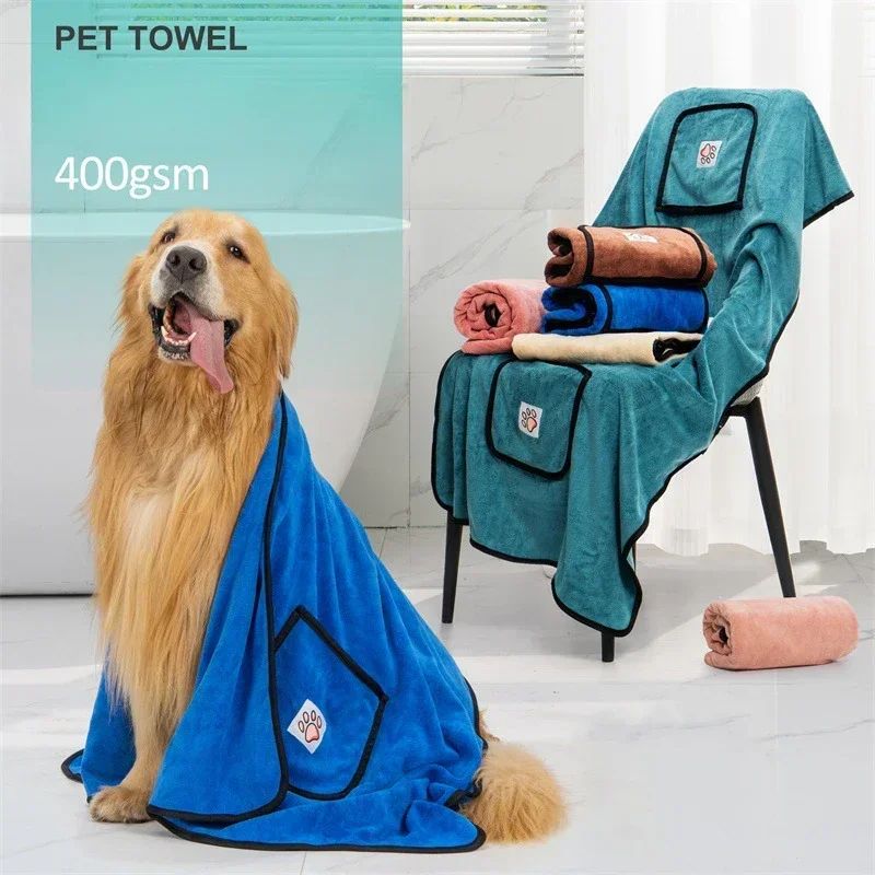 Water Absorbent Quick Drying Dog Bathrobe