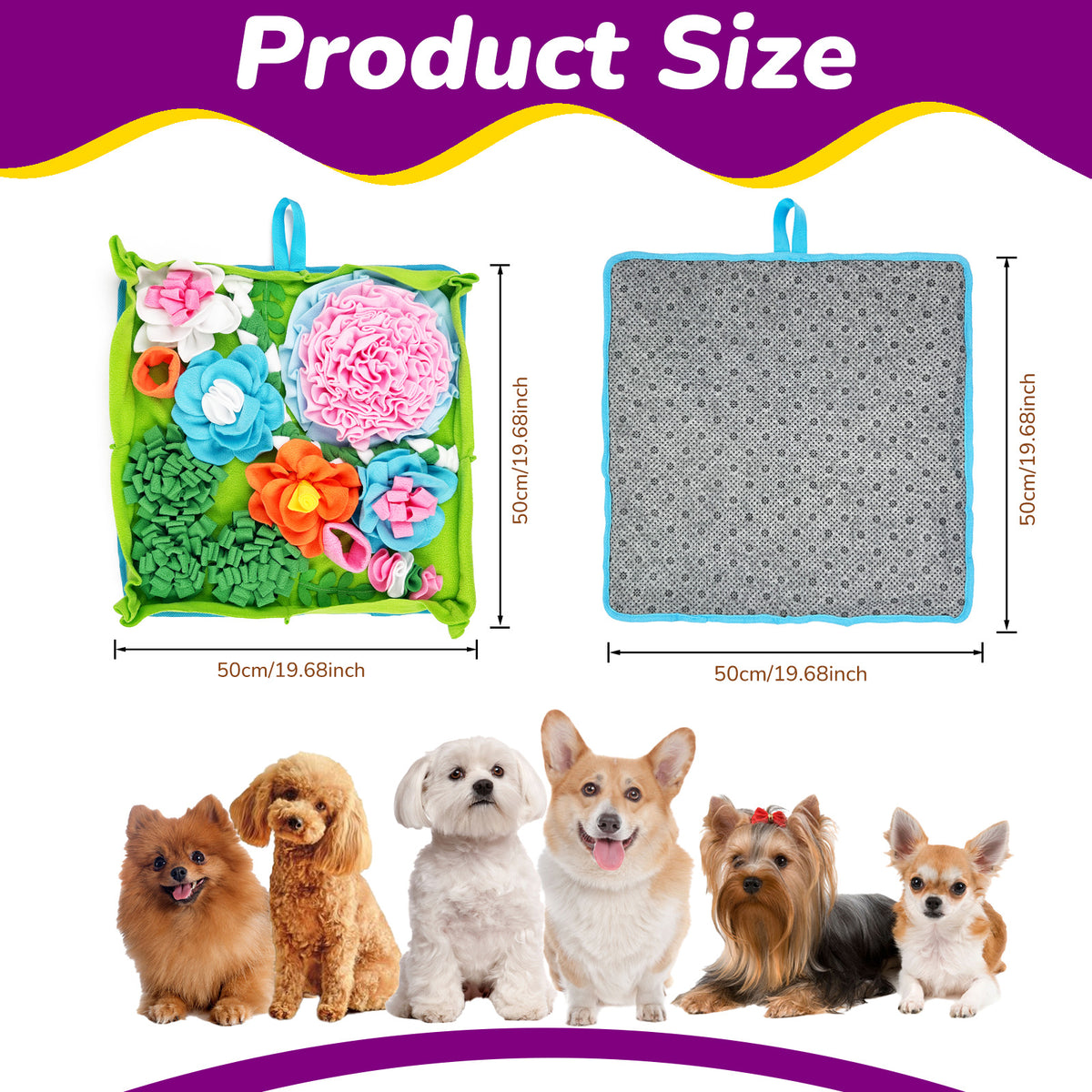 Creative Garden-Themed Dog Sniffing Mat