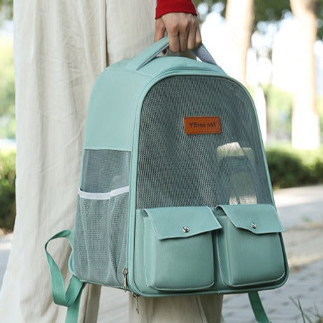 Breathable Large Capacity Backpack Pet Bag Foldable