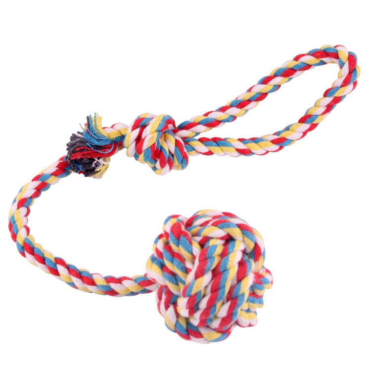 Pet Bite Rope Hand Pull Drag Ball Of Cotton Rope Toy