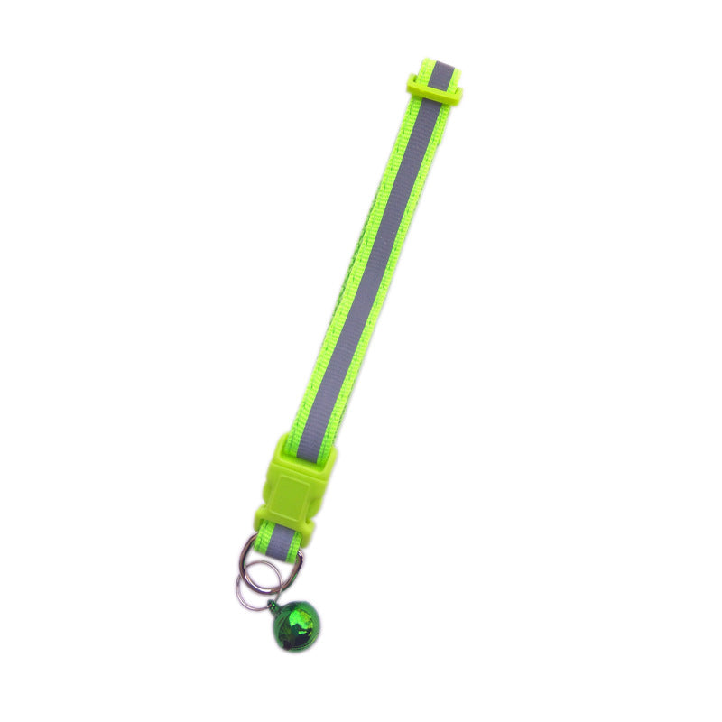 Fluorescent Reflective Bell Dog Collar