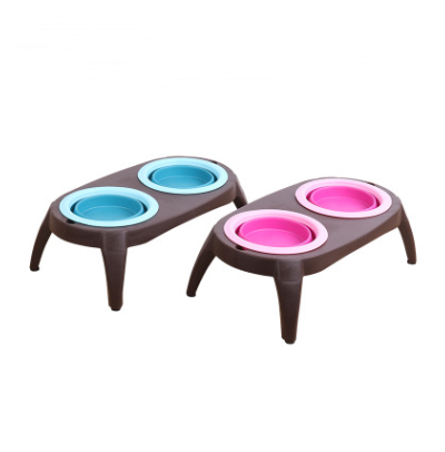 Folding Double Pet Bowl