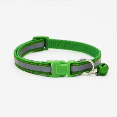Fluorescent Reflective Bell Dog Collar