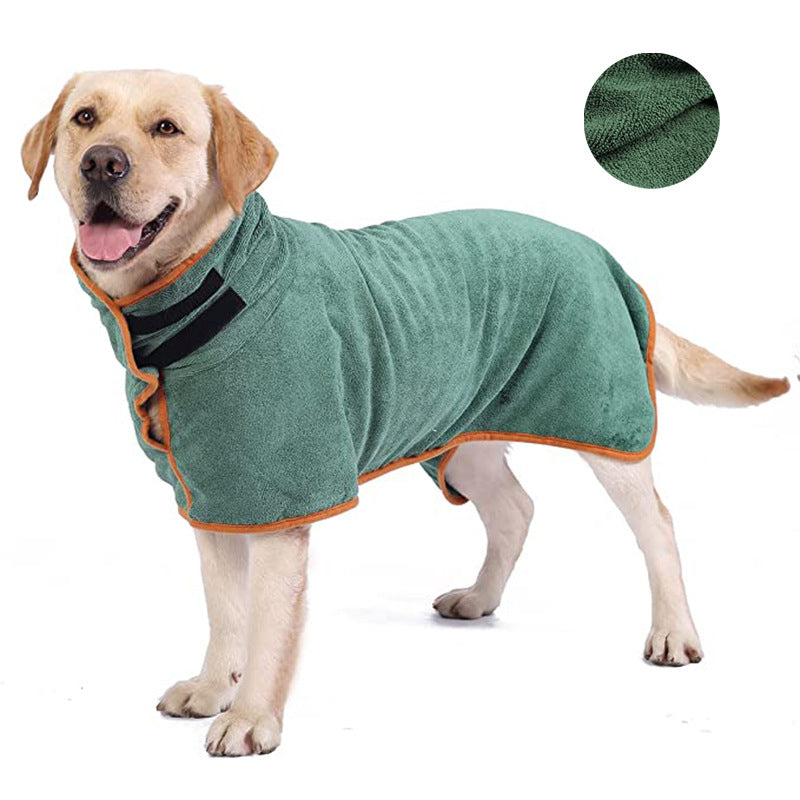 Adjustable Fast Drying Dog Bathrobe Towel