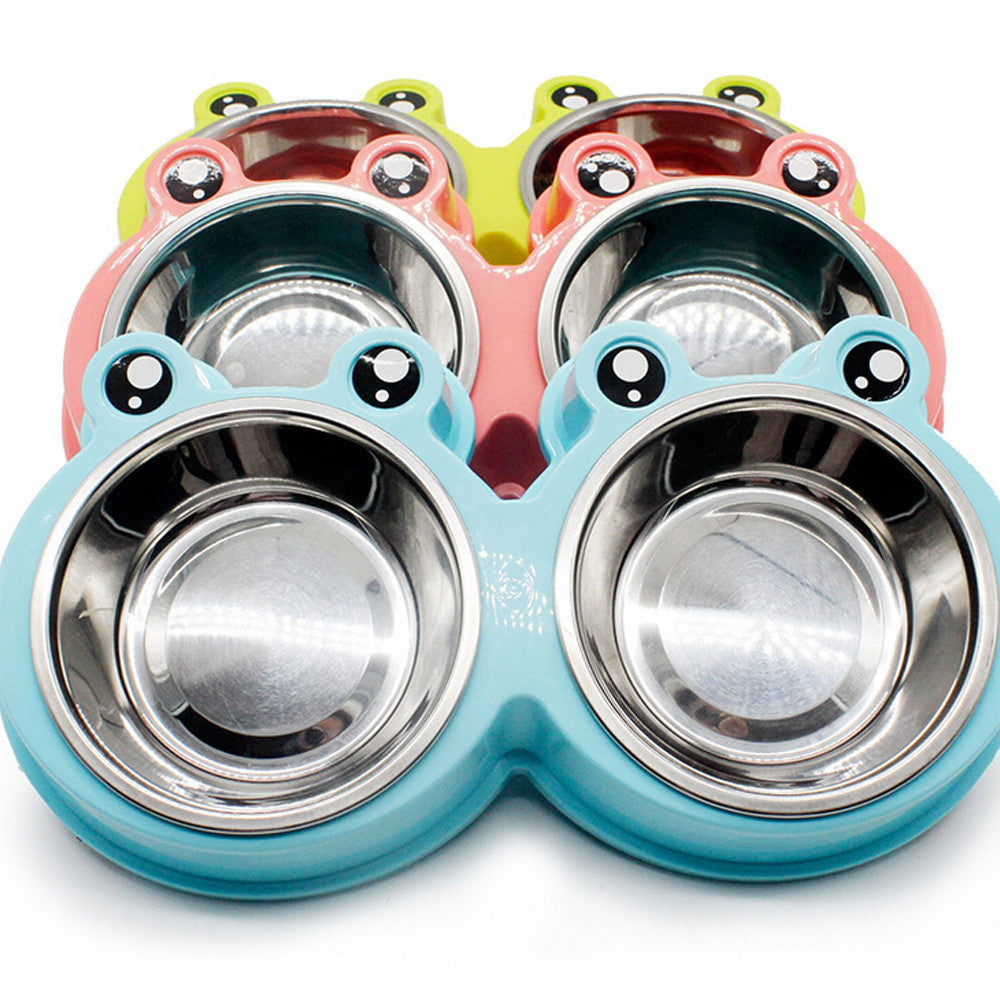 Double Pet Bowl For Food And Water