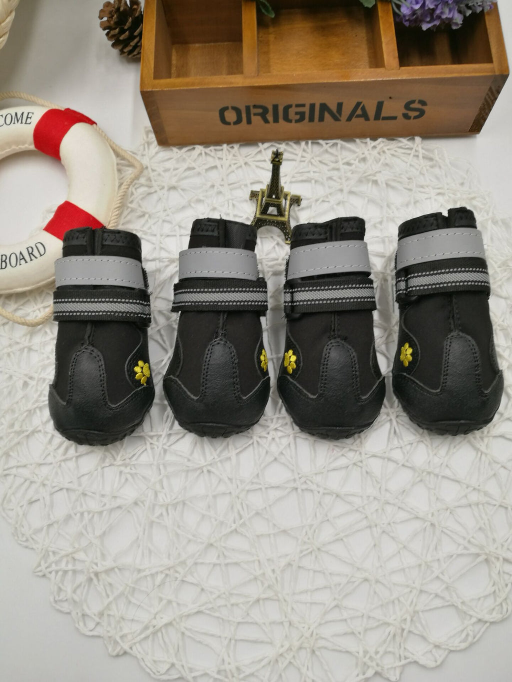 Dog Shoes With Waterproof PVC Soles