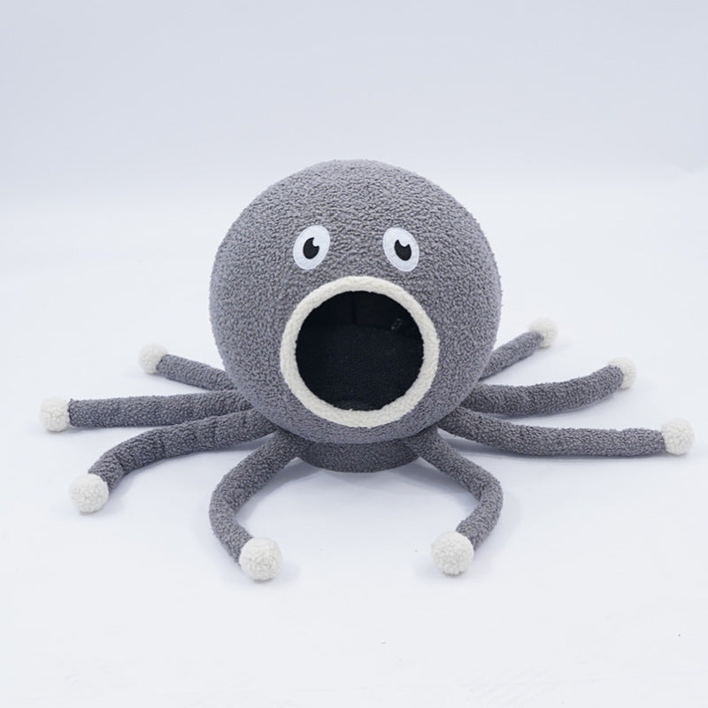 Cartoon Octopus Plush Pet Nest