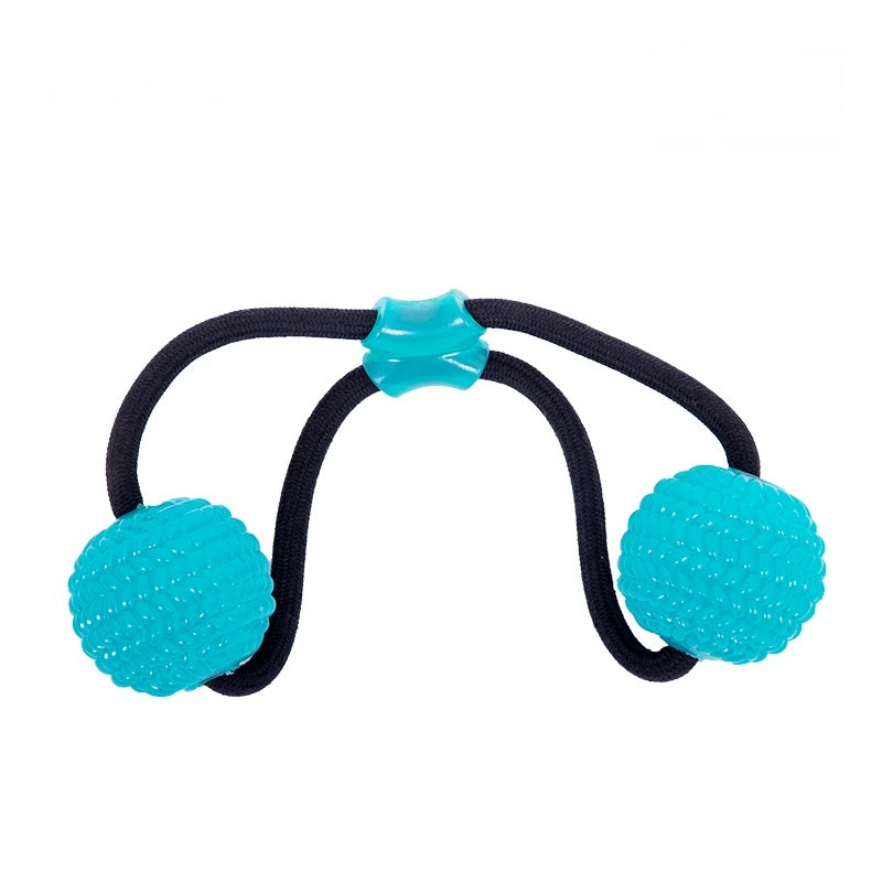 Dog Toy Bite-Resistant Molar Interactive Sucker Spherical Tug Of War String