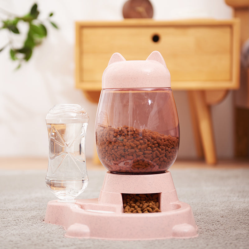 Automatic Pet Feeder Drinking Fountain