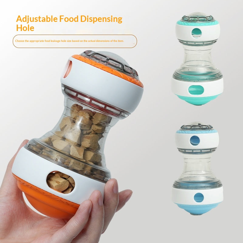 Rolling Treat-Dispensing Ball For Slow-Feeding Training Dog Toy For Slower Eating