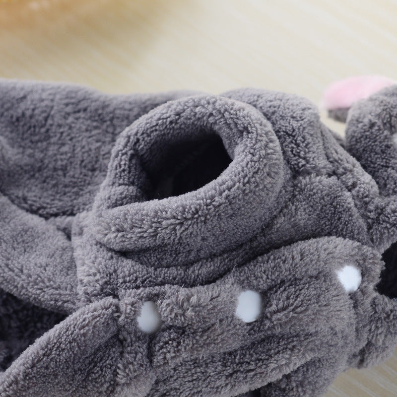 Coral Velvet Dog Clothes