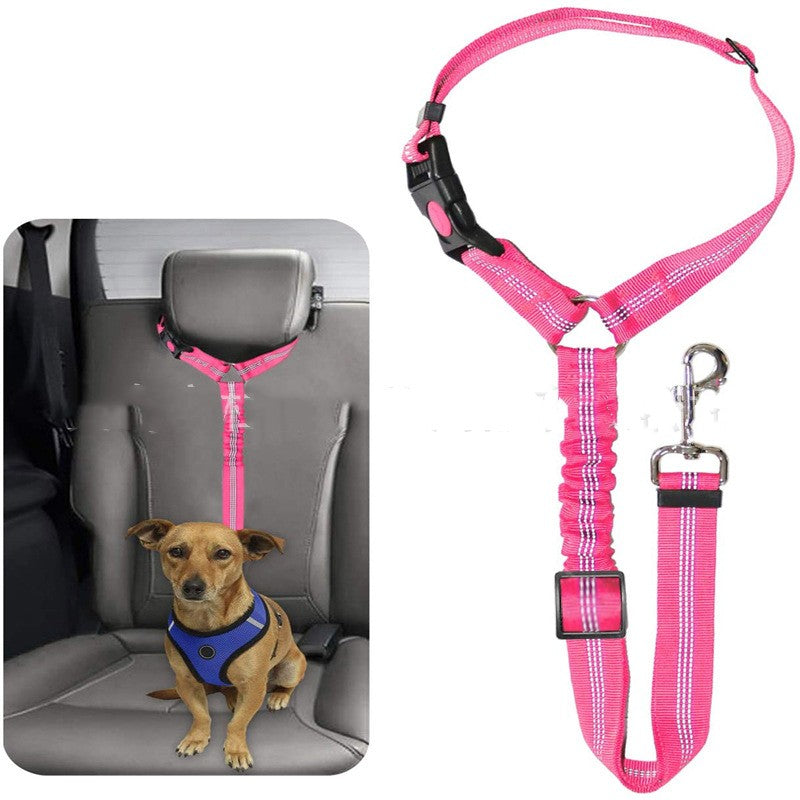 Pet Car Harness Elastic Reflective Leash