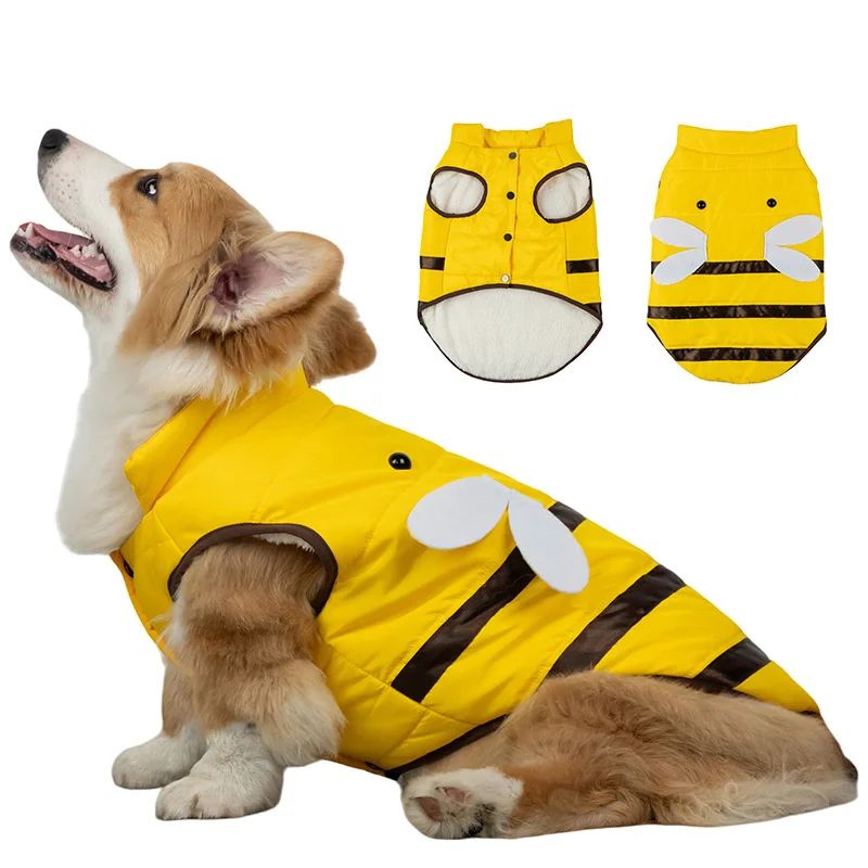 Warm Cute Bee Dog Winter Coat
