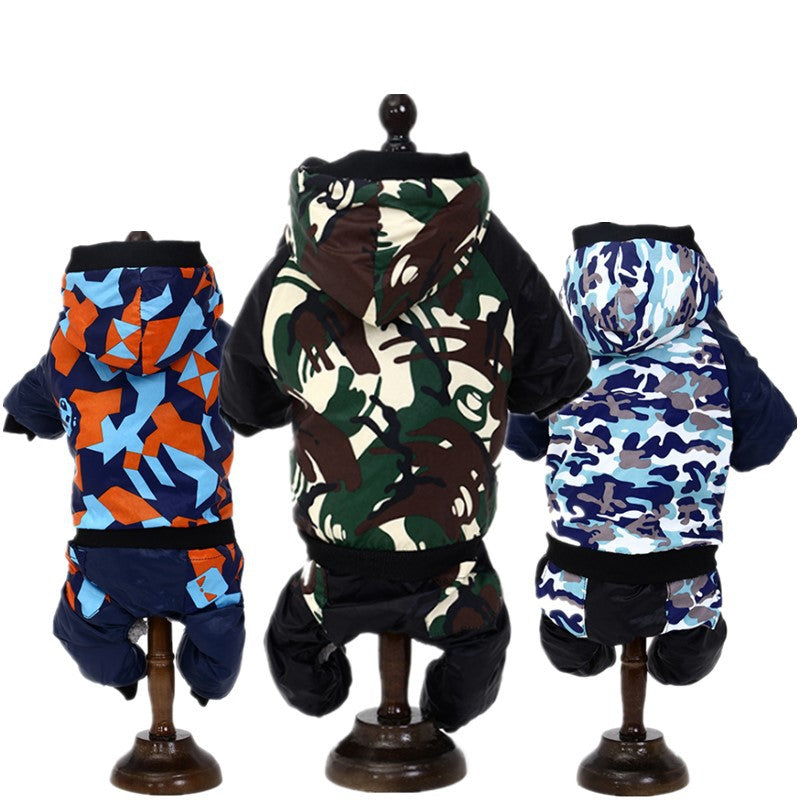 Four-Legged Cotton-Padded Clothes For Dogs