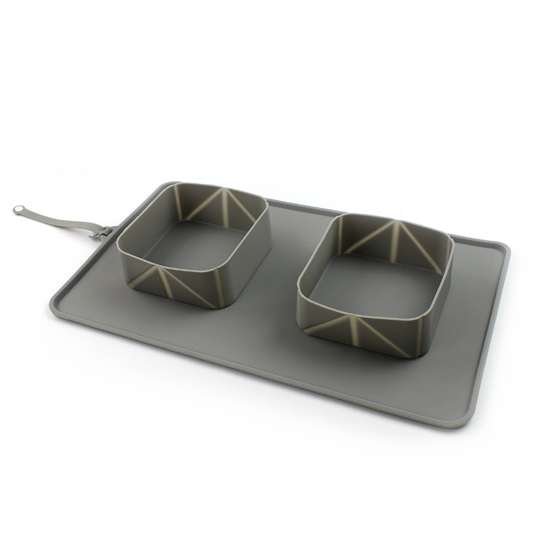 Silicone Folding Double Pet Bowl