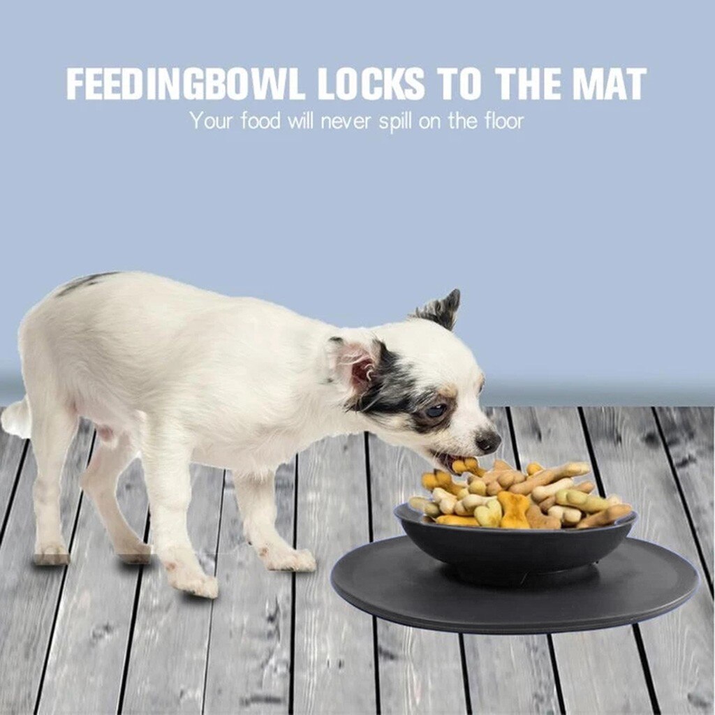 Silicone Suction Cup Folding Bowl For Dogs