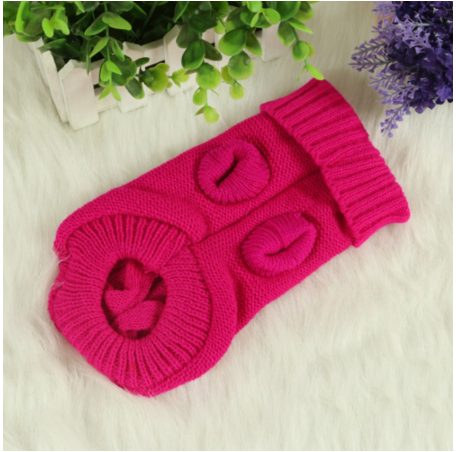 Knitted Dog Sweater With Buttons