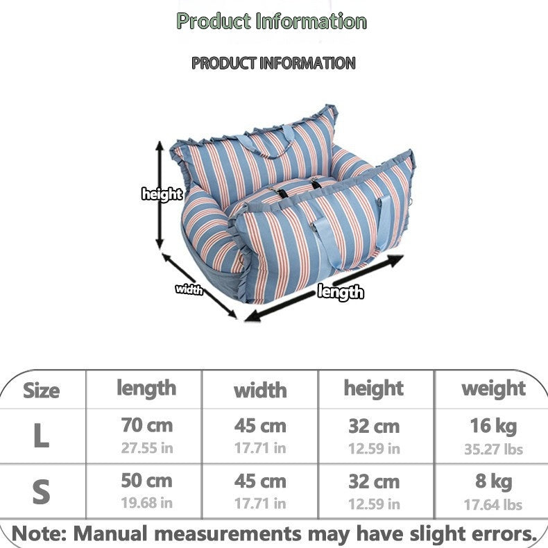 Portable Pet Travel Bed for Car