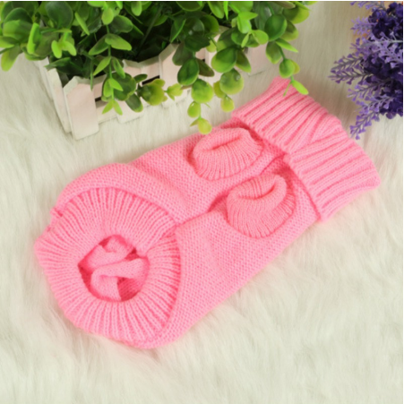 Knitted Dog Sweater With Buttons
