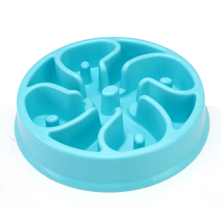 Anti-Choke Plastic Dog Bowl