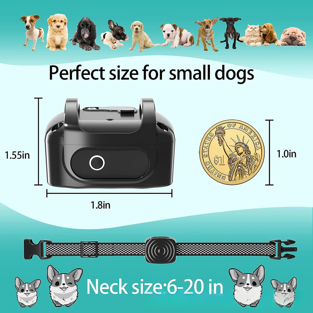 Smart Anti-Bark Dog Collar With Vibration