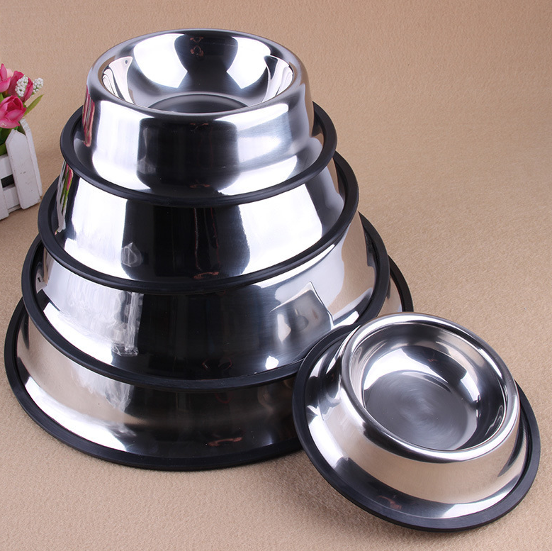 Non-Slip Stainless Steel Pet Bowls