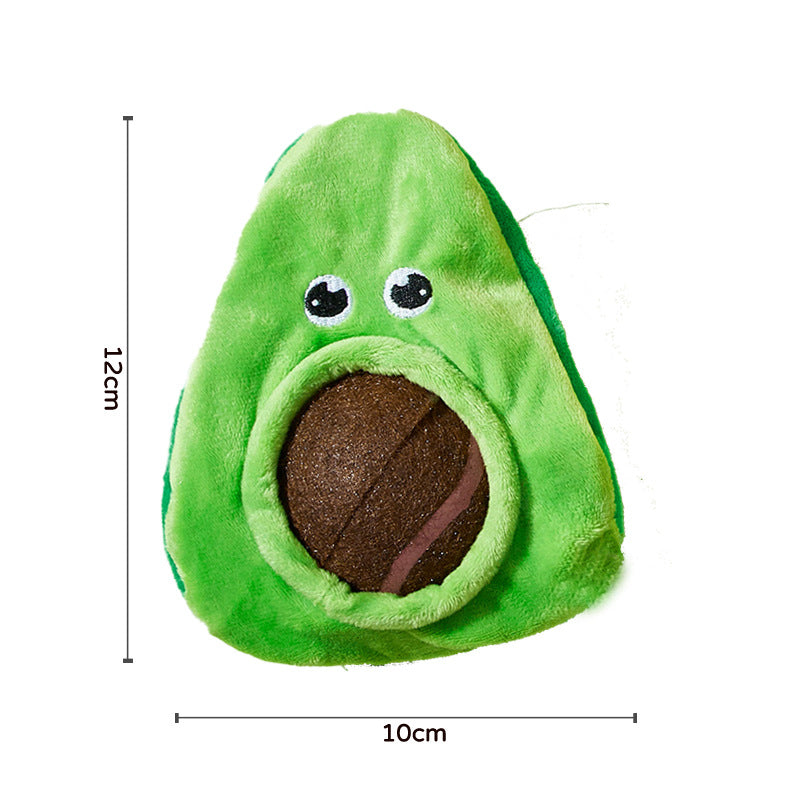 Pet Dog Toy Dig Out Elastic Ball Loud Paper Sound Avocado Watermelon Banana