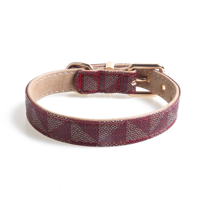 Pet Collar Pu Leather Dog Collar Exquisite Fashion Dog Collar