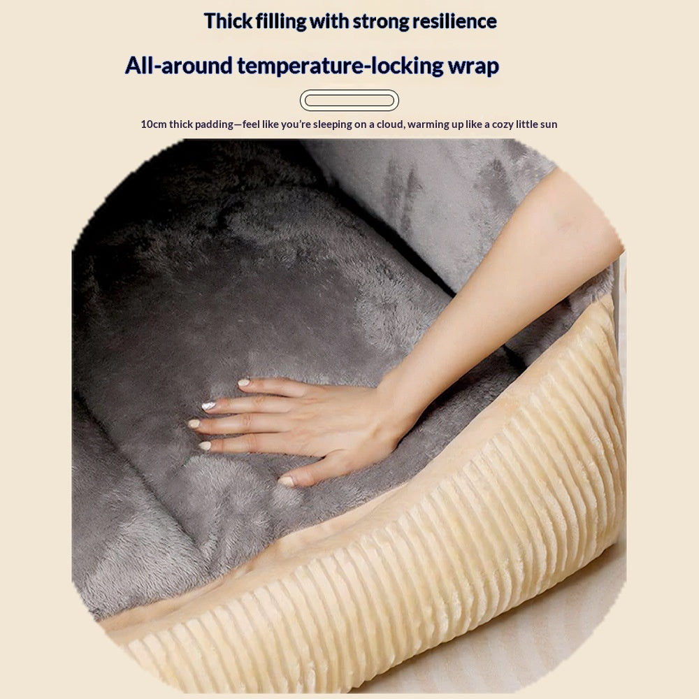 Semi-Enclosed Tent Bed With Sturdy Support