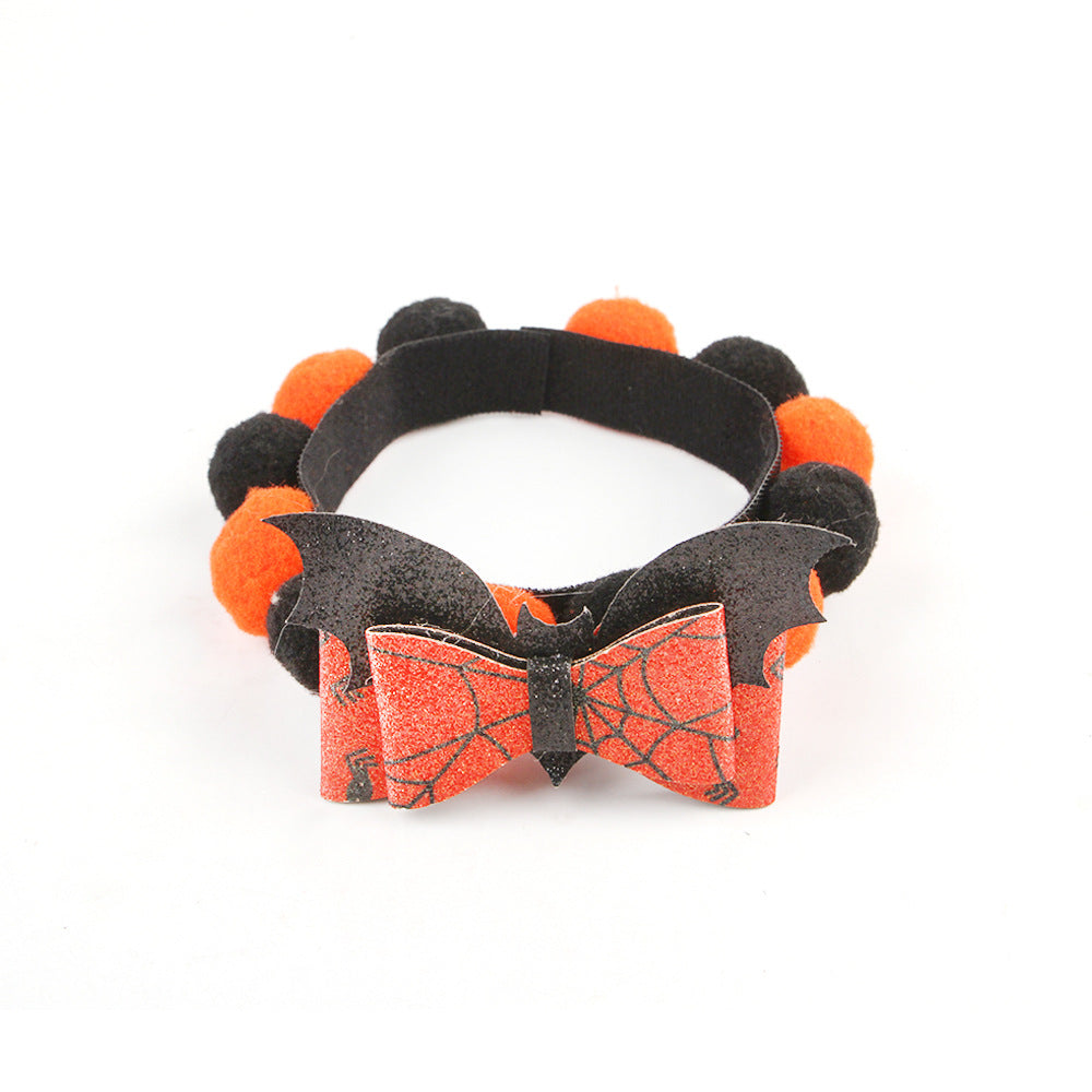 Halloween Pet Fur Ball Collar