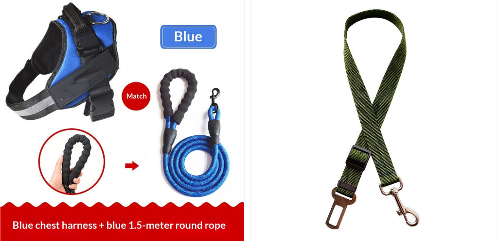 Vest-Style Dog Harness With Leash