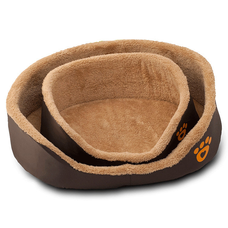 Soft Warm Round Dog Bed Sofa