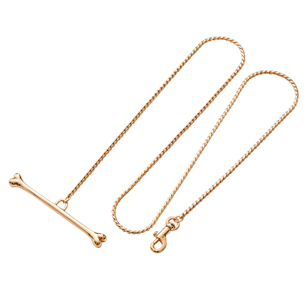 Stainless Steel Bone-Shaped Dog Leash