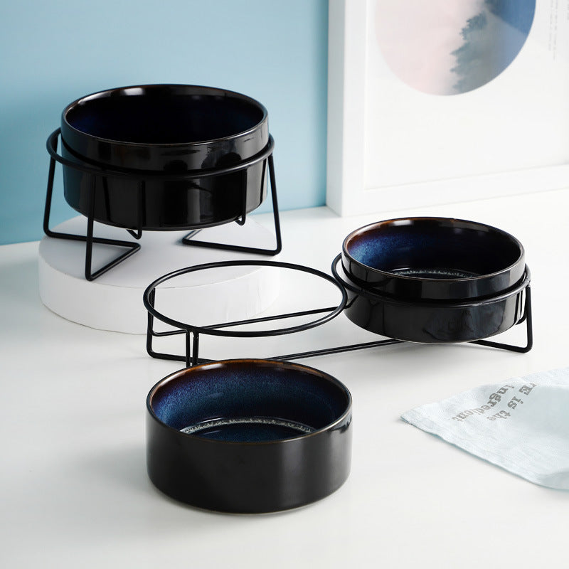 Protect The Cervical Spine Ceramic Pet Eating Bowl
