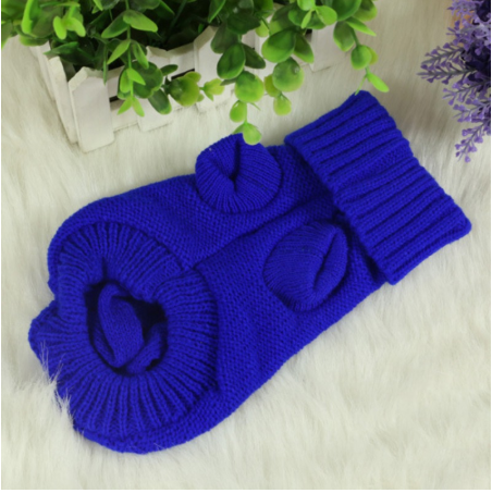 Knitted Dog Sweater With Buttons