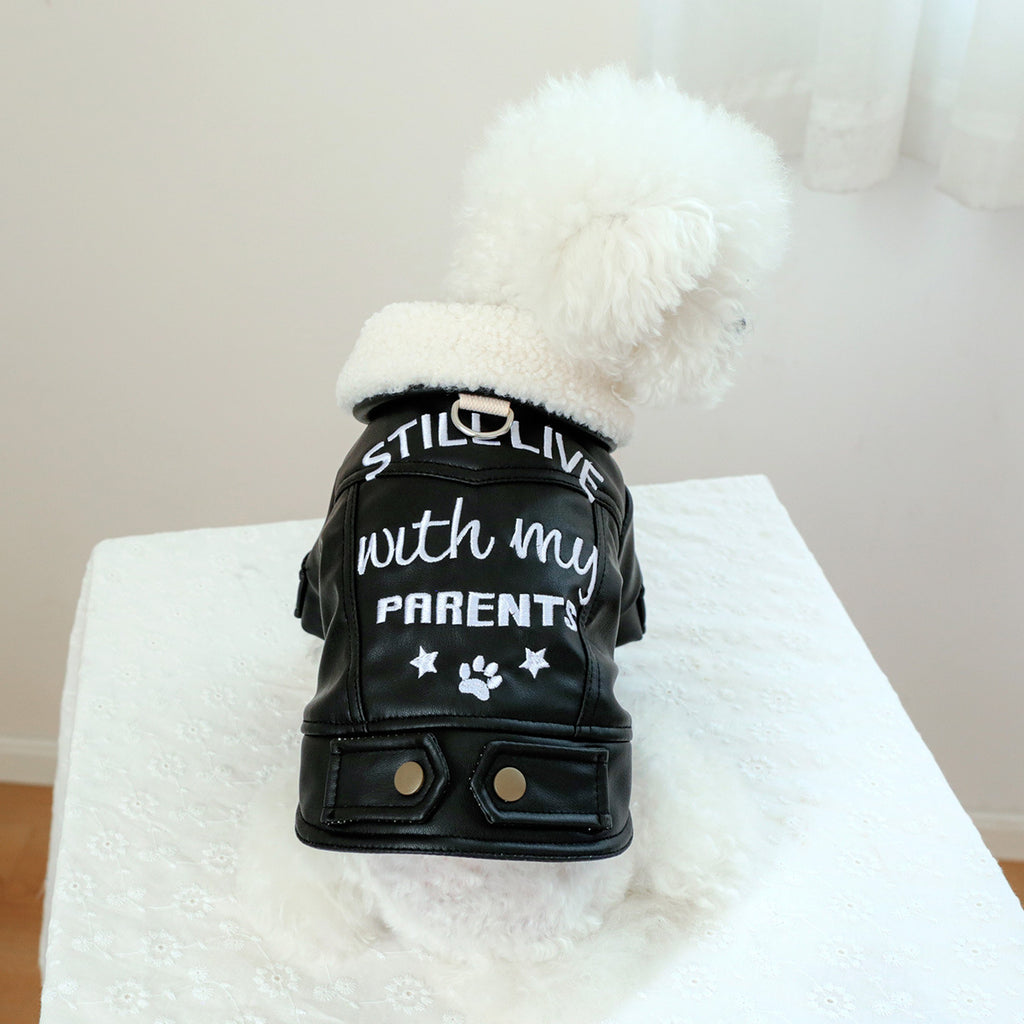 Fleece-Lined Padded Pet Clothes For Warmth