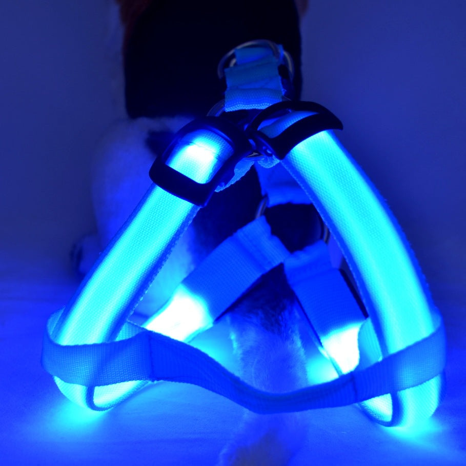 LED Luminous Dog Harness