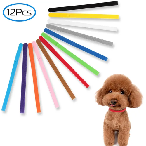 12 Colors Whelping Puppy Id Collars Adjustable Double-Sided Pet Id Bands