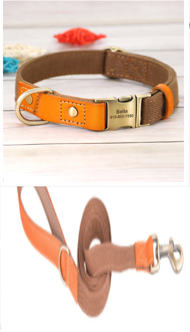 Cowhide Dog Collar With Single Ring
