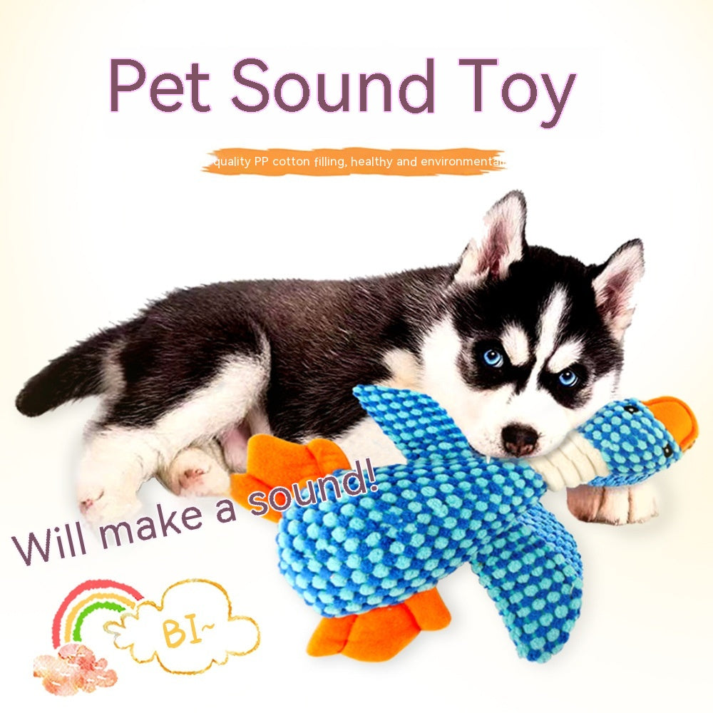 Pet Sound Dog Molar Teeth Cleaning Bite-Resistant Plush Toy
