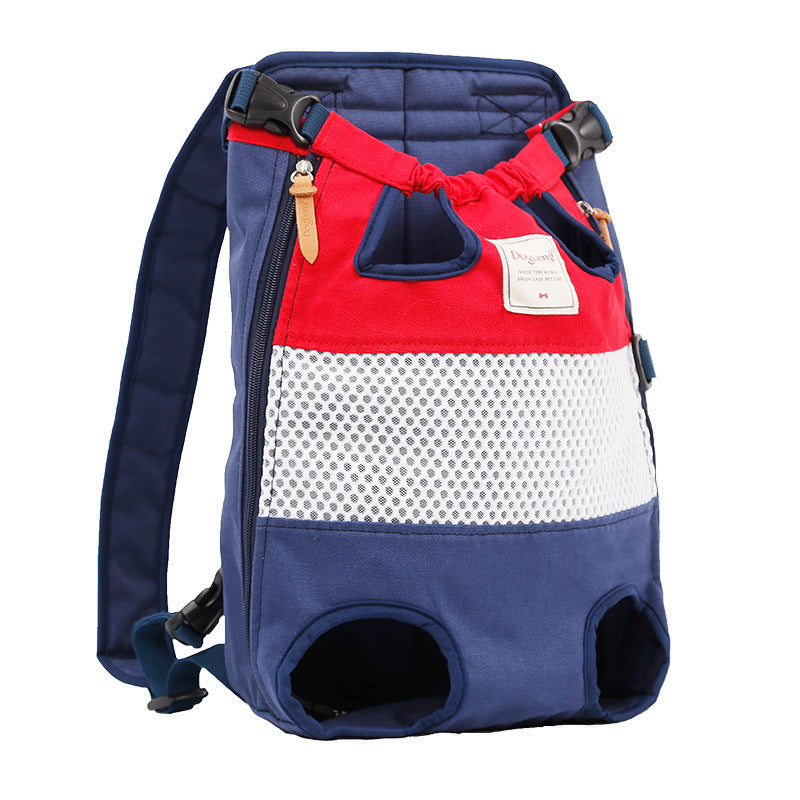 Canvas Mesh Pet Outing Backpack
