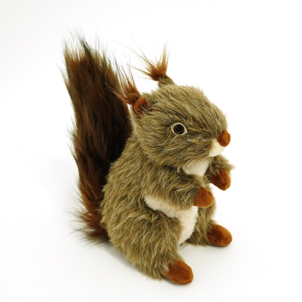Squeaky Squirrel Plush Dog Chew Toy