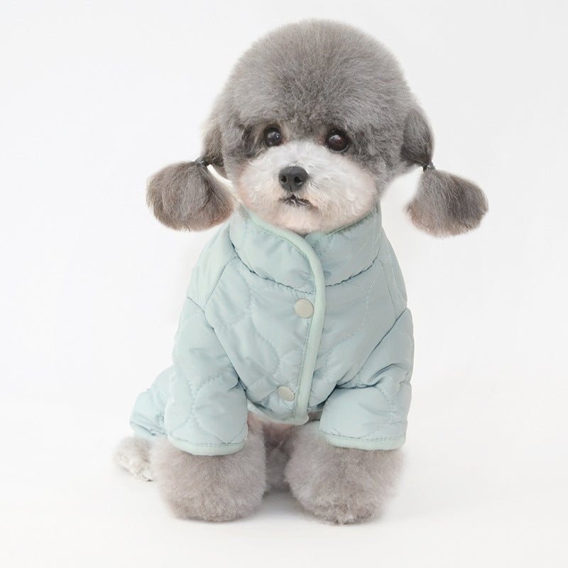 Pet Clothes Winter Clothing Warm Dog Four-Legged Cotton-Padded Clothes