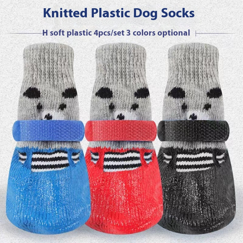 Water and Dirt Resistant Dog Ankle Socks