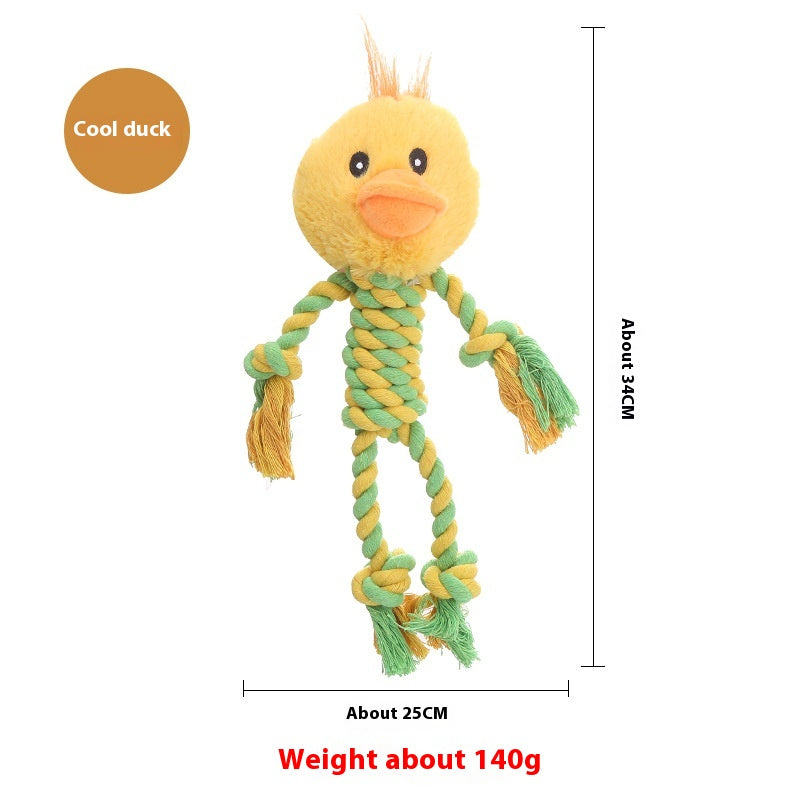 Plush Dog Toy Animal Shape Bite-Resistant Molar Pet Products
