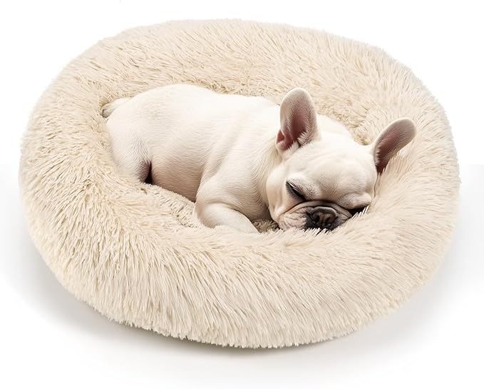 Round Warm Bed for Small Medium Dogs