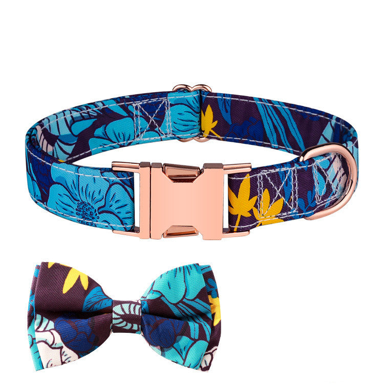 Pet Fashion Simple Bow Collar Set
