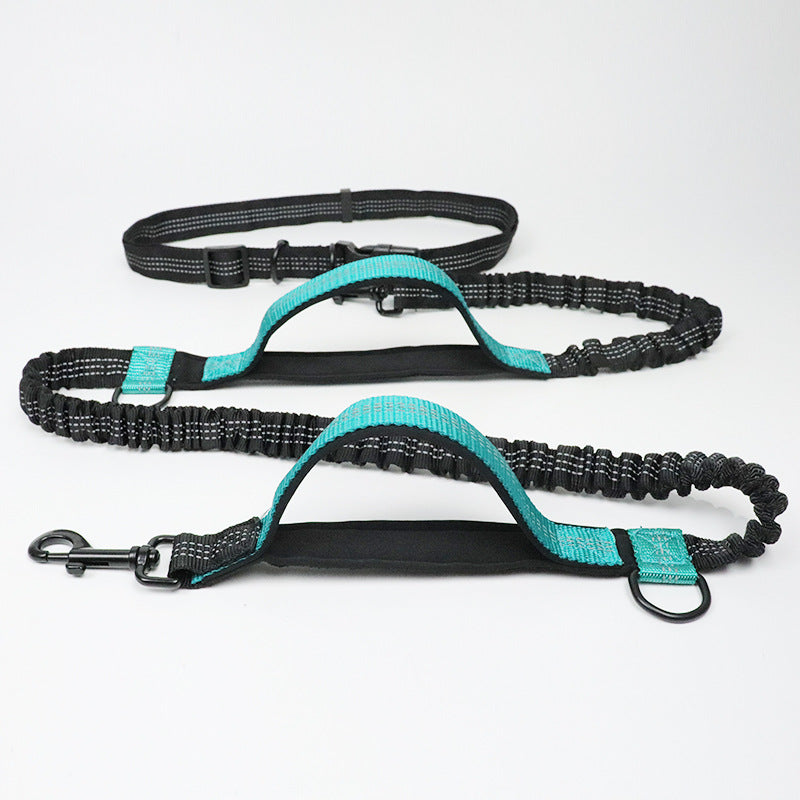 Multi-Function Reflective Double Elastic Dog Leash